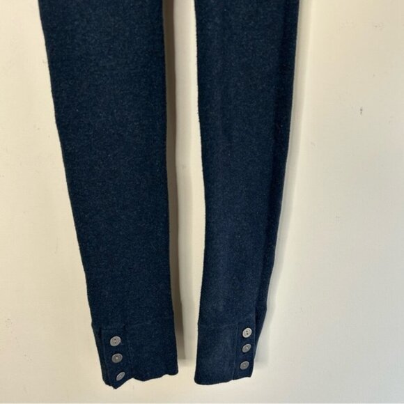 Aritzia Tna Women's Knit Leggings Y2k 2000s Navy Blue Size Small Cozy Neutral - Picture 8 of 14
